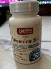 12/28 Jarrow Formulas Extra Strength Theanine 200 mg, Dietary Supplement That Pr