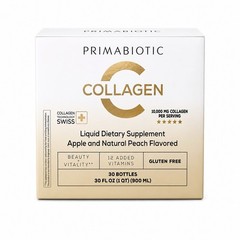Primabiotic Liquid Collagen Peptides 10,000mg 30 x 30mL Peach NEW Sealed