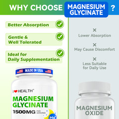 Magnesium Glycinate 1500mgSupports Muscle, Sleep & Immune Health, 240 Caps