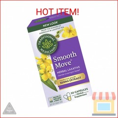 Traditional Medicinals Organic, Smooth Move Laxative Capsules – Organic Senna &