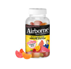 Airborne Immune Support Gummies, Assorted Fruit Flavors, 90 ct