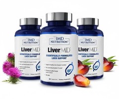 3 Packs 1MD Nutrition LiverMD – Liver Support Supplement 180 Capsule Exp 01/2028