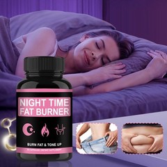 60 Capsules Night Time Fat Burner Supplement Women Weight Loss Metabolism-