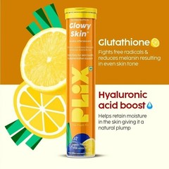 PLIX – THE PLANT FIX Glutathione 15 Tablets With Vitamin C Pack Of 4- (Lemon)
