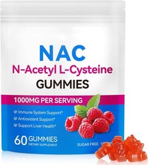 NAC Gummies for Adults & Kids 1000Mg – Chewable NAC Supplement N-Acetyl Cysteine