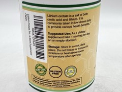 Double Wood Supplements Lithium Orotate 5mg, 210 Capsules