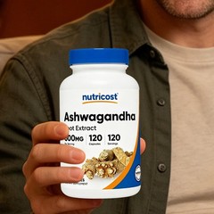Nutricost Ashwagandha Root Herbal Supplement 600mg (120 Capsules)