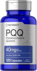 Horbaach PQQ Supplement 40mg 120 Capsules Pyrroloquinoline Quinone Disodium Salt