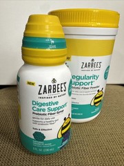 Zarbees Regularity Support Kids Prebiotic Tasteless Powder&Syrup Digestive Care
