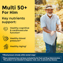 Nature Made Multivitamin for Men Over 50, Mens 90 Count (Pack of 1), No Color