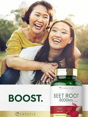 Beet Root Capsules | 120 Count | Quick Release Capsules | Non-Gmo and Gluten Fre