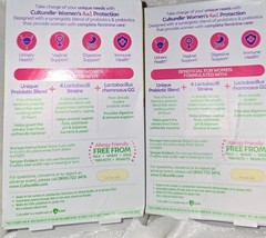 2 Pack Culturelle Womens Protection Probiotics Vaginal Health 30 Ct Ea Exp 03/27