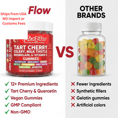 Clean Nutra Tart Cherry Gummies Uric Acid Flush 1 Count (Pack of 60), Red