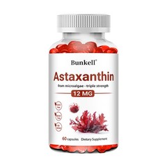 Triple Strength Astaxanthin 12mg from microalgae – 30/60/120 capsules