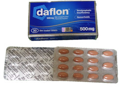 1 X Daflon 500mg For Hemorrhoids LAVONOID Reduce Swelling & Insufficiency