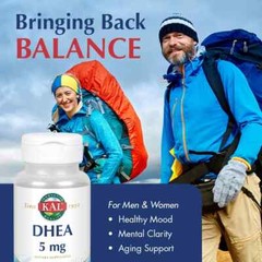 KAL DHEA 5 mg | Healthy Balance, Aging Support for Men & Women | 60 tablets