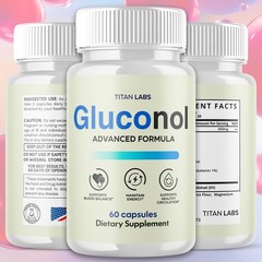 (1 Pack) Gluconol Advanced Blood Health Support Supplement Gluco Nol 60 Capsules
