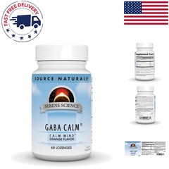 Serene Science GABA Calm Lozenges – 60 Sugar-Free Orange Tablets for Relaxation