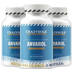CrazyBulk ANVAROL for Cutting & Lean Muscle Supplement – Pack Of 5