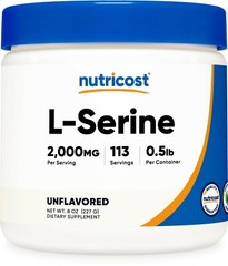 Nutricost L-Serine Powder, 113 Servings (.5LB) – 2,000 MG Per Serving