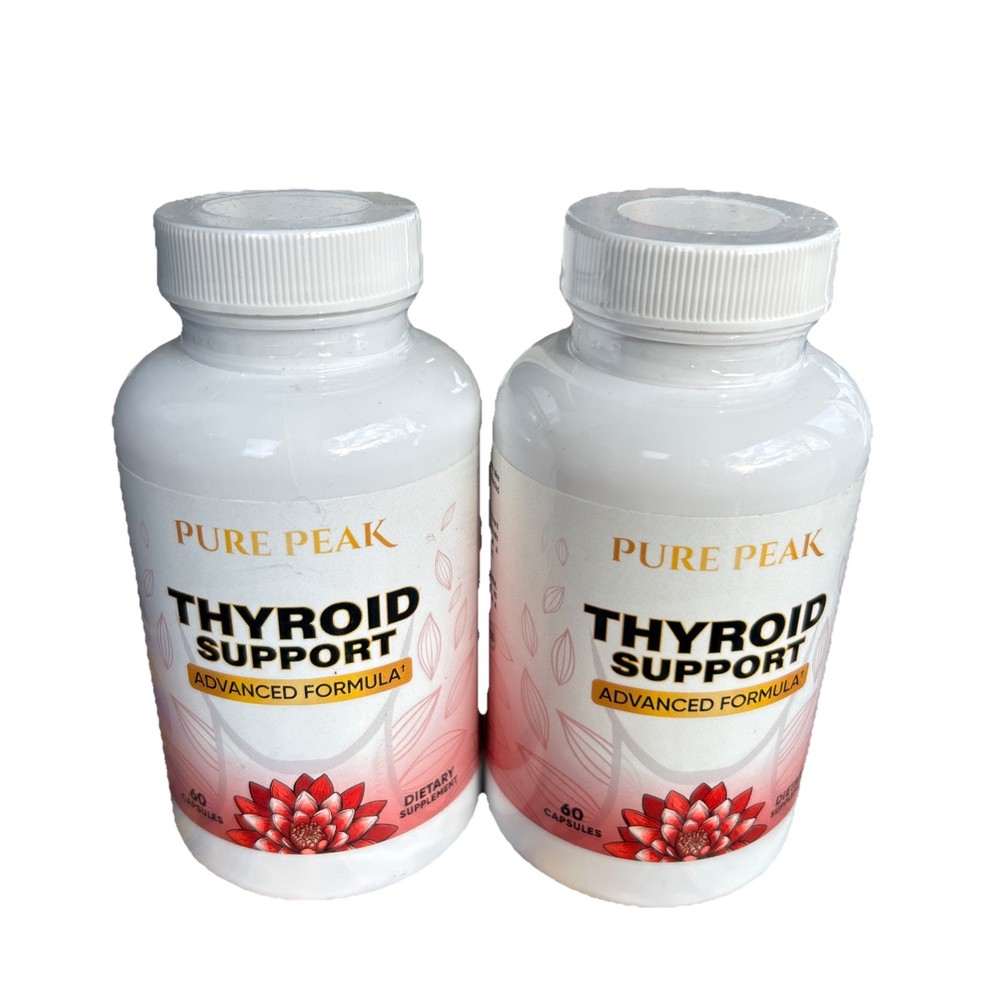 Pure Peak Advanced Thyroid Support Supplement 60 Capsules, 10/27