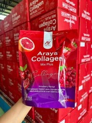 6x ARAYA Collagen Mix Plus Powder Strawberry Drink Supplement