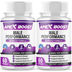 (2 Pack) Apex Boost Pills for Men Advanced ApexBoost Max Supplement 120 Capsules