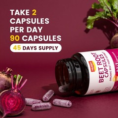 NUISM Organic Beet Root Capsules Beetroot Extract 17850mg 211 Concentrate Be…