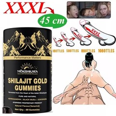 Premium Shilajit Gummies for Energy & Focus Himalayan Gold Grade 60 Pack.