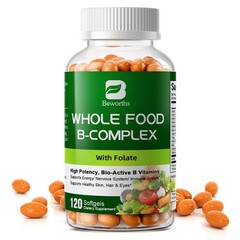 Vitamin B Complex 120 Capsules B1,B2,B3,B5,B6,B7,B9,B12, Immune Support Pills