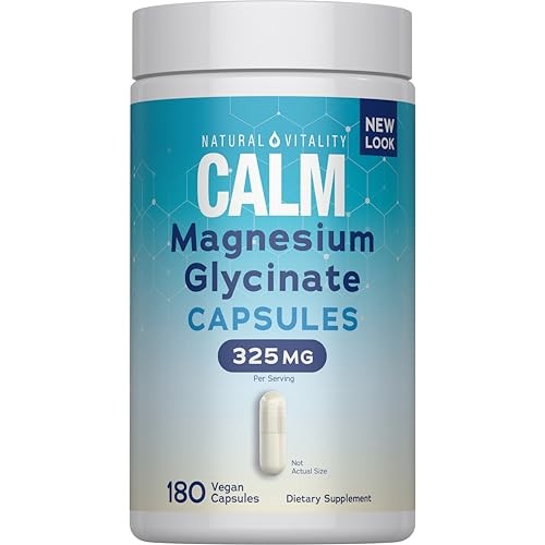 Magnesium Glycinate 180ct Bone Muscle Heart Nerve Health