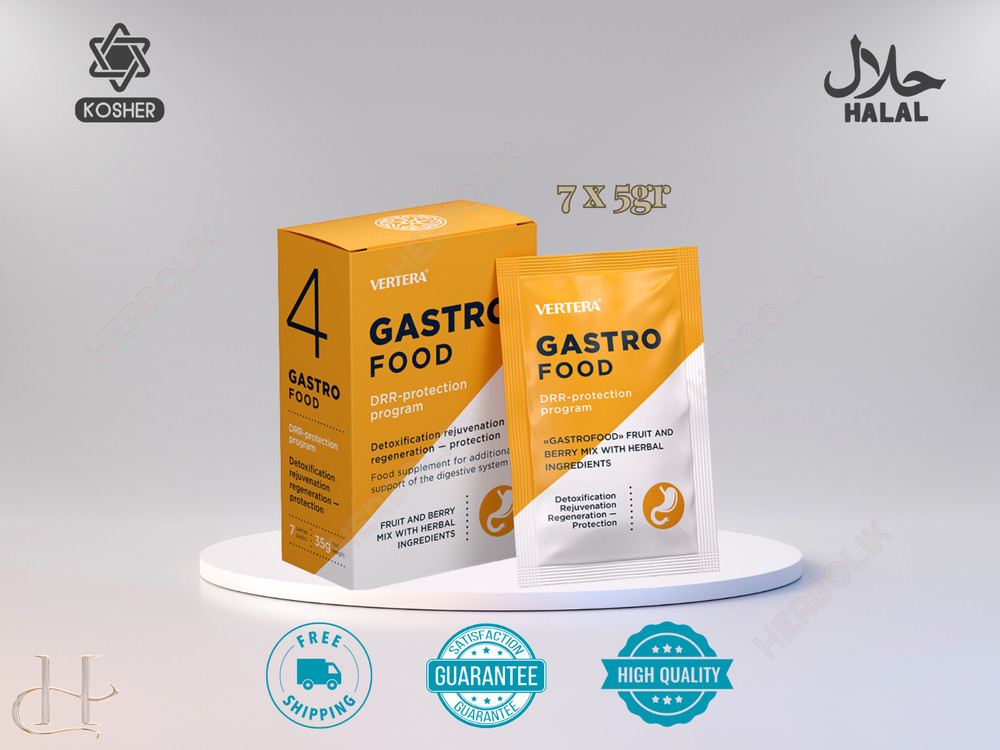 Vertera Gastrofood 7 Sachets Gut Health Support for Digestion and Detoxification
