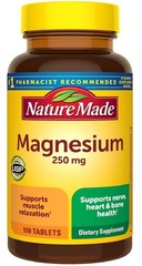 Nature Made Magnesium Oxide 250mg Tablets Heart Bone Nerve Support 100Ct