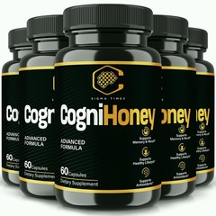 CogniHoney Capsules, Cogni Honey Advanced Brain & Memory Support Supplement -5PK