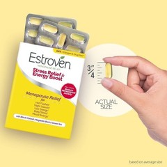 Naturally Sourced Stress Relief & Energy Boost Capsules – 28 Count for Menopause
