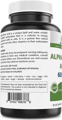 Brieofood Alpha Lipoic Acid 600mg per Serving 240 Capsules