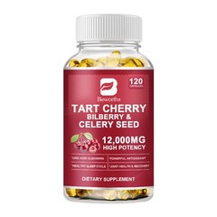 Tart Cherry Extract 120-600 Caps 12000 mg Strength 10:1 Extract Uric Acid
