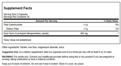 Swanson Full Spectrum Guar Gum 400 mg 60 Capsules