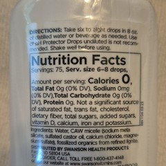 Swanson Alkaline Booster Mineral Drops Calcium Magnesium Potassium 1.25 fl oz