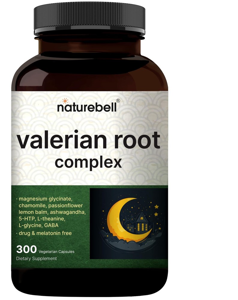 Valerian Root Capsules w/ Magnesium & Chamomile Relaxation & Sleep Support 300ct