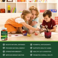 Fruits and Veggies 60/120/240Gummies Balance of Daily Nature Fruits & Vegetables