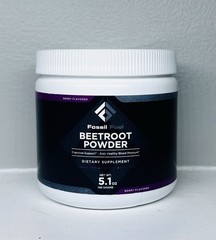 Fossil Fuel Organic Beet Root Powder, Supports Nitric Oxide- 5.1 Oz- Berry Flavo