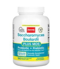 Saccharomyces Boulardii Plus MOS, 5 Billion, 180 Delayed Release Veggie Caps
