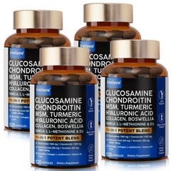 4 Pack Joint Care capsules, 480 Ct Premium Pain Relief Joint Support Glucosamine