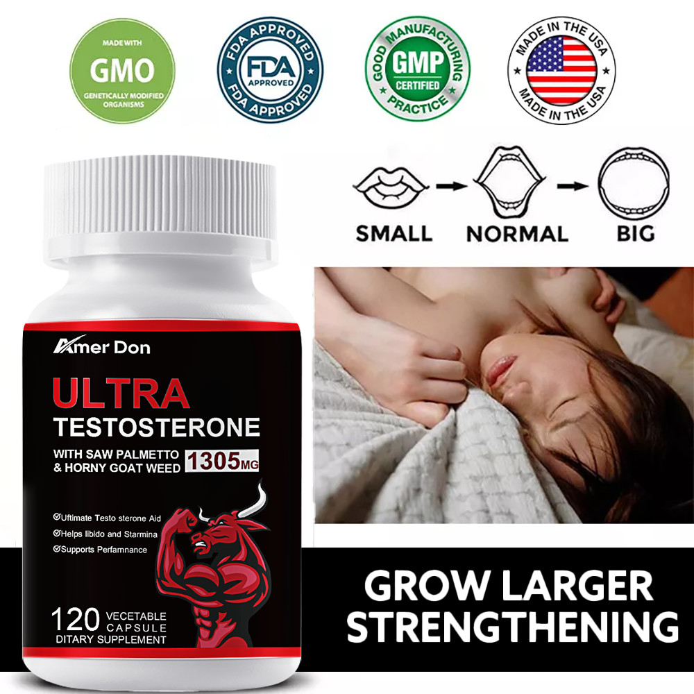 ULTRA Testosterone Booster Capsules – Libido, Energy, Muscle Growth Enhancer