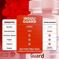 (5 Pack) Insuli Guard Advanced Support Blood Sugar Supplement 300 Capsules