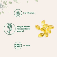 Vitamina D3 5000 Ui Con K2 100 Mcg, 300 Capsulas Blandas | K2 Mk-7 Wi