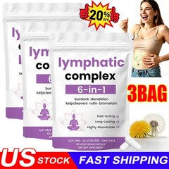 5X 6-in-1 Lymphatic Complex,Lymphatic Drainage Supplements|Herbal Blend HOT US