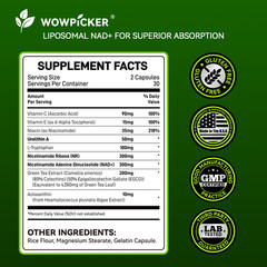 NAD 1100mg with NR Advanced Complex Supplement for Anti-Aging, Energy, Focus 60
