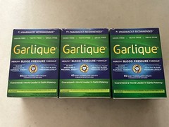 (3) New Boxes Garlique Healthy Blood Pressure Formula= 1=2/27 & 2=2/28 see pics